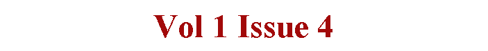 Vol 1 Issue 4